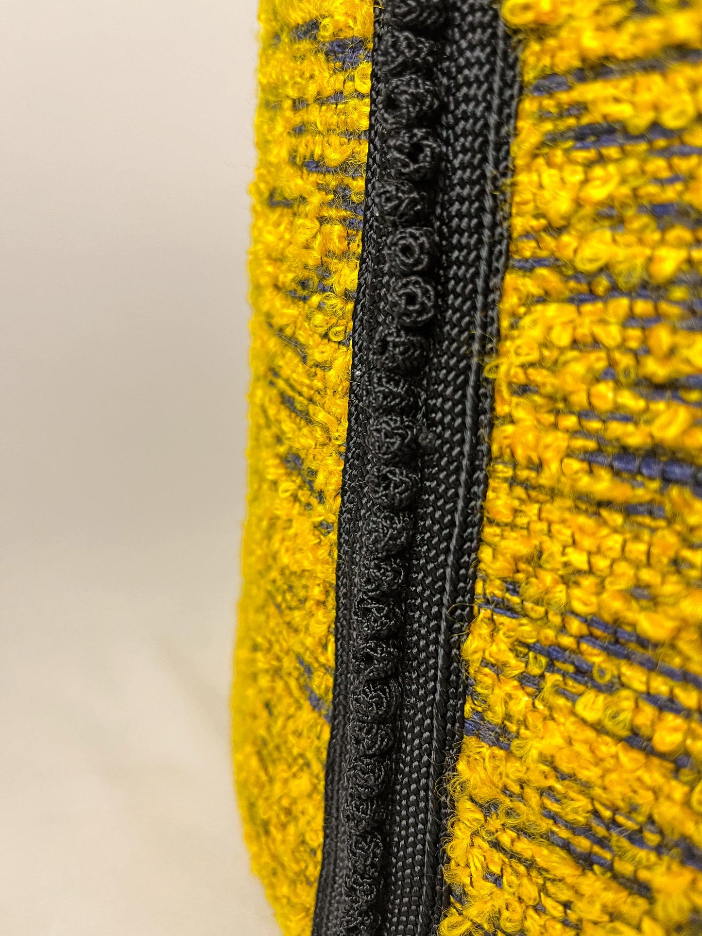 Moroccan Tarbouch-Inspired Ottoman with Sfifa Detailing